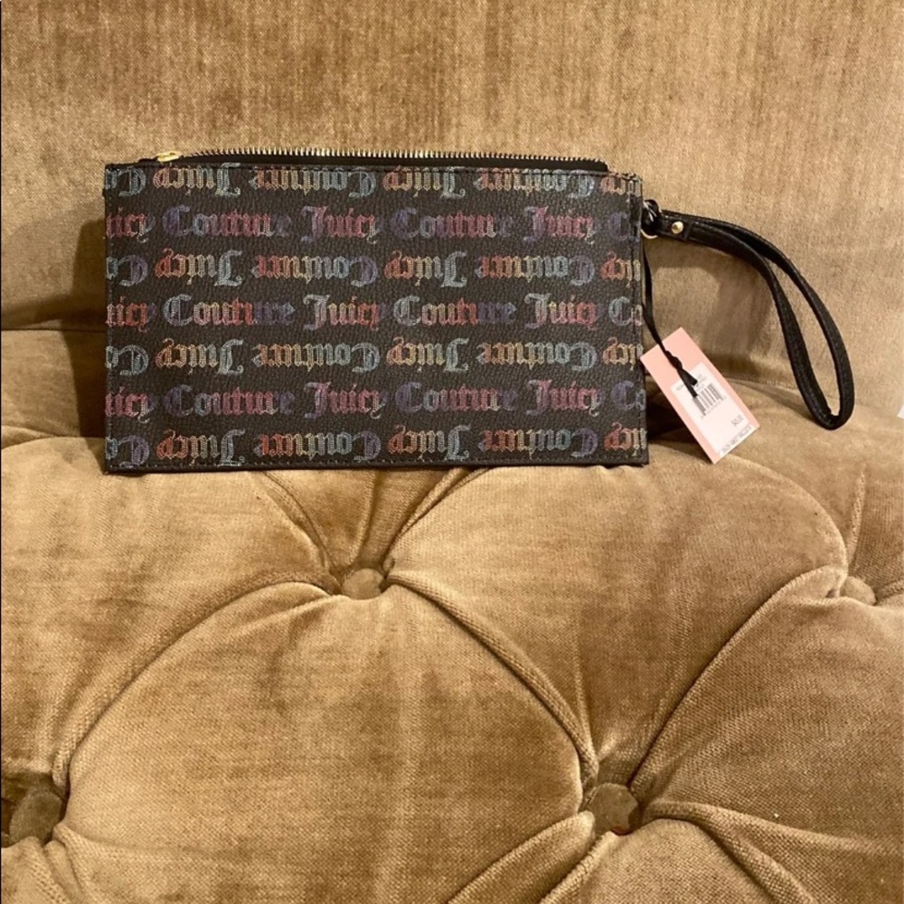 - Rainbow Black it’s a man’s world clutch/wristlet Juicy cou… - Picture 2 of 7